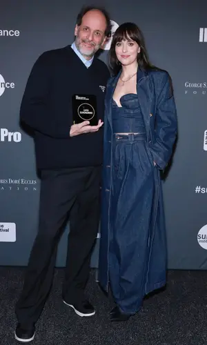 Dakota Johnson wearing Magda Butrym jeans
