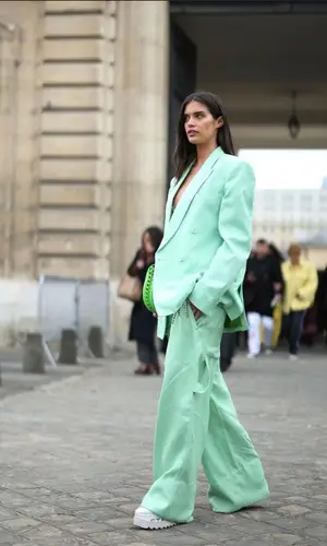 Sara Sampaio wearing Stella McCartney bag