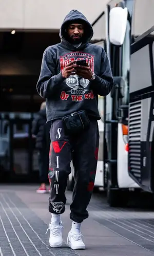 Derrick Jones Jr. wearing Nike sneakers