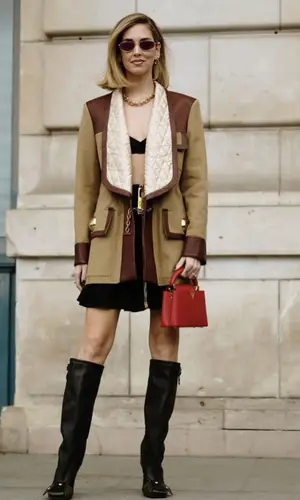 Chiara Ferragni wearing Louis Vuitton jewelry