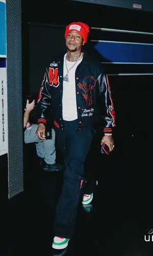 Terry Rozier wearing Loverboy by Charles Jeffrey hat