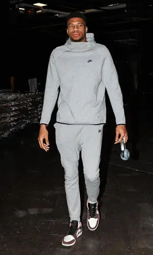 Giannis Antetokounmpo wearing Nike pants