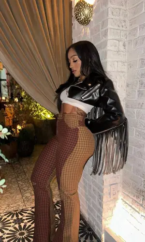 Joie Chavis wearing Loewe top