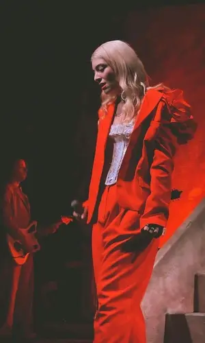 Lorde wearing Magda Butrym pants