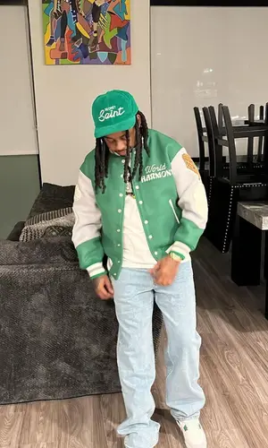Babyface Ray wearing Saint Michael jacket
