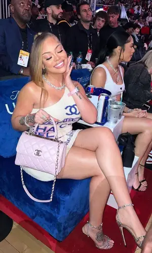 Latto wearing Aquazzura sandal