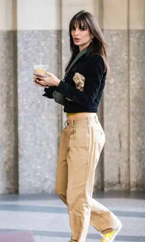 Emily Ratajkowski wearing Balenciaga jewelry