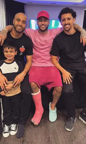 Neymar wearing Crocs other