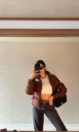 Hande Erchel wearing Celine bag