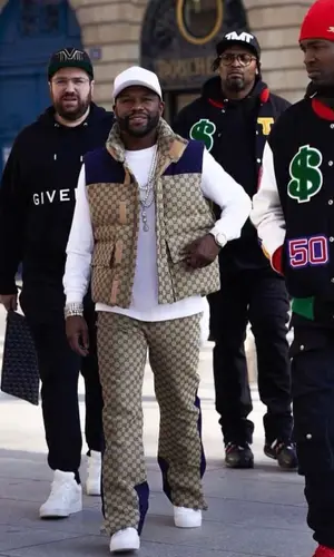 Floyd Mayweather wearing Gucci pants