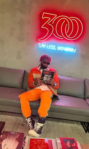 Famous Dex wearing Coach jacket