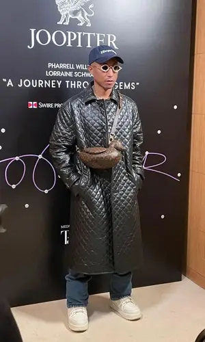 Pharrell Williams wearing Tiffany&Co eyewear