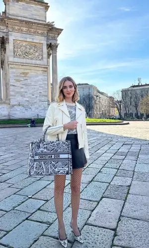 Chiara Ferragni wearing Dior bag