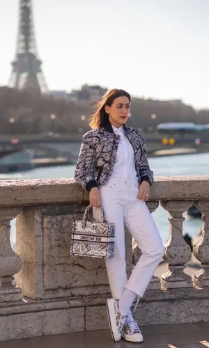 Kimberley Woltemas wearing Dior bag