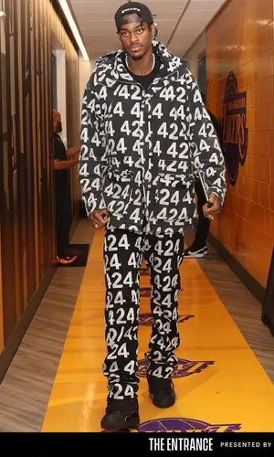 Jarred Vanderbilt’s Outfit in 424 Jacket & Lanvin Sneakers (2023)