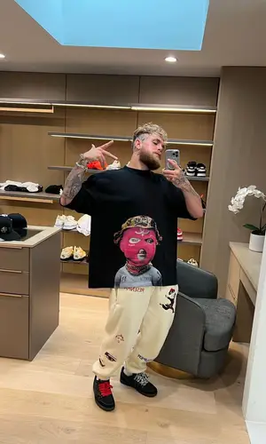Jake Paul wearing Nike sock