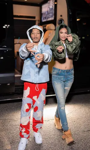 B Lovee’s Outfit in Amiri Shirt, Luv wrld Pants & Nike Sneakers (2023)
