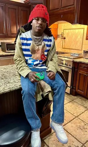 Jacquees wearing Bottega Veneta other