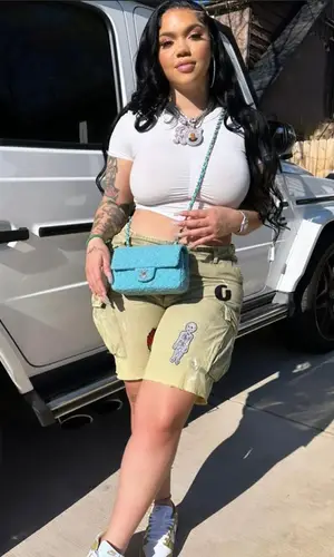 Renni Rucci wearing Gallery Dept. shorts