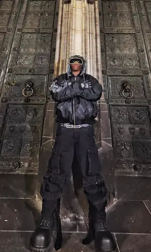 Bloody Osiris wearing Balenciaga belt