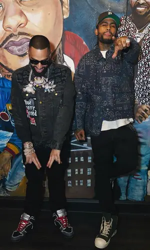 Dave East wearing Hellstar t-shirt