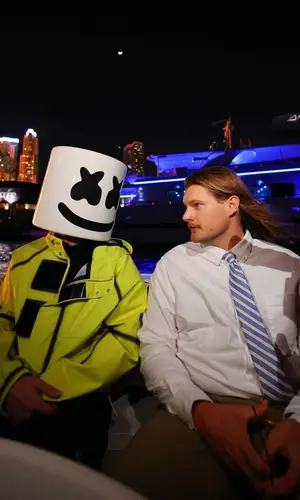 Marshmello wearing Givenchy jacket
