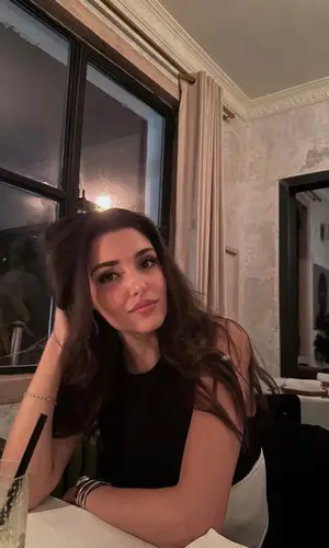 Hande Erchel wearing Dion Lee other