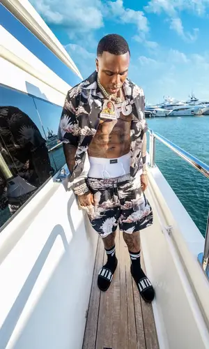 BandMan Kevo wearing Amiri shirt