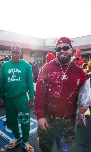 Rucci wearing Balenciaga belt