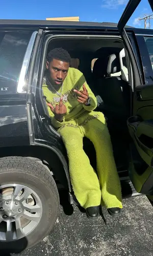 Rob49’s Outfit in Awful Lot of Cough Syrup Hoodie & Nike Sneakers (2023)