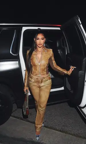 Bia wearing Diesel bag