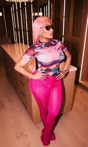 Nicki Minaj wearing Givenchy eyewear
