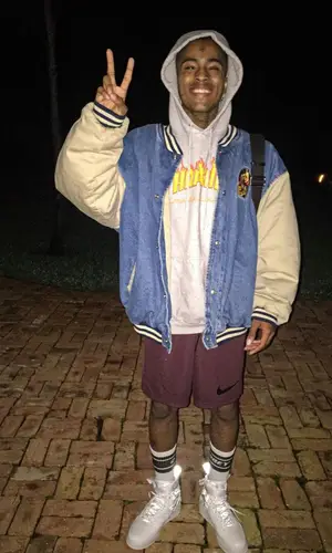 XXXTentacion wearing Vintage jacket