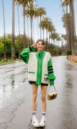 Davika Hoorne wearing Gucci sock
