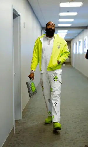 James Harden wearing Bottega Veneta boots