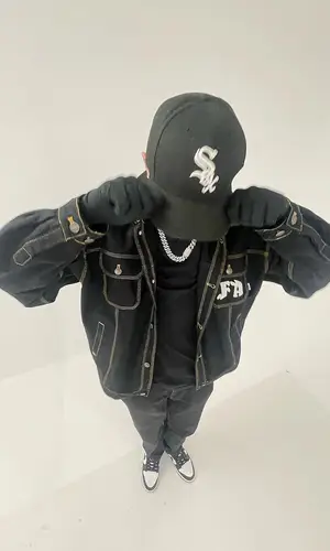 D Savage wearing Fucking Awesome jacket
