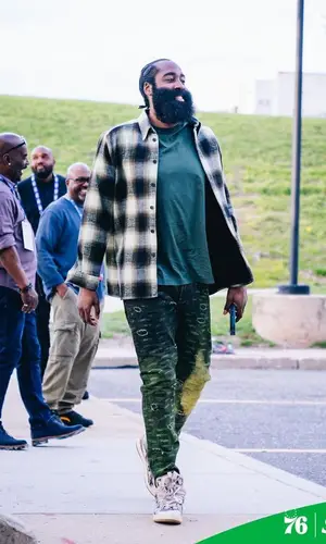 James Harden wearing Givenchy shirt