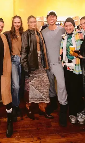 Gigi Hadid wearing Paris Texas boots