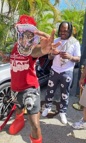 Sauce Walka wearing MSCHF boots