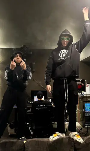 Stunna Gambino wearing Chrome Hearts pants