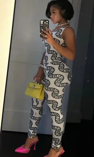 Jayda Wayda wearing Maisie Wilen suit
