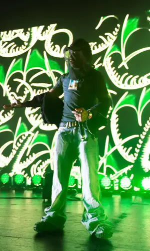 Lil Uzi Vert wearing Balenciaga sandal