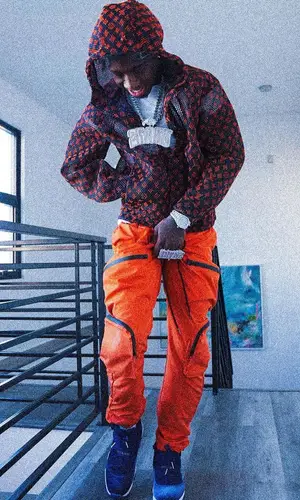 2Rare wearing Louis Vuitton jacket