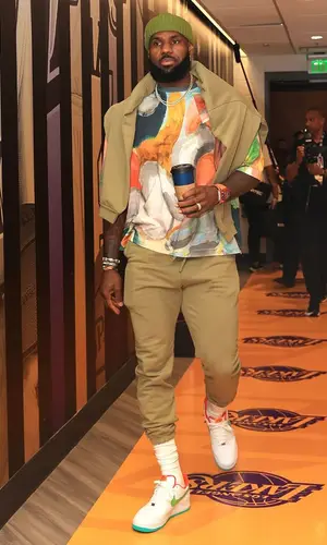 LeBron James wearing Nike pants