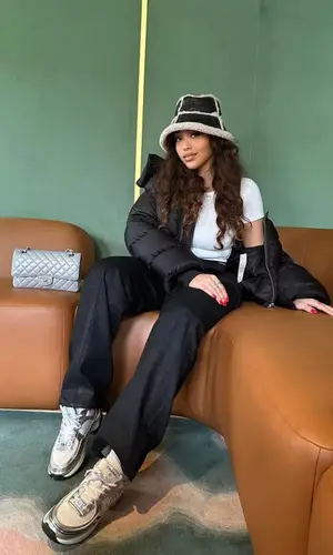 Jordyn Woods wearing Chanel bag