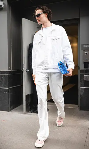 Josh Giddey wearing Prada eyewear