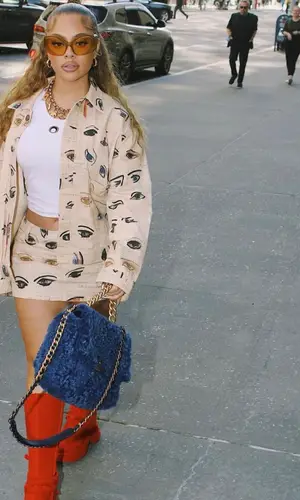 Latto wearing Ottolinger boots
