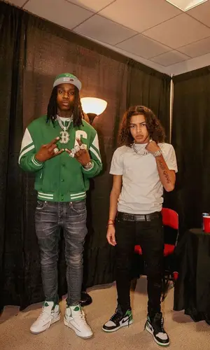 DD Osama wearing Amiri belt