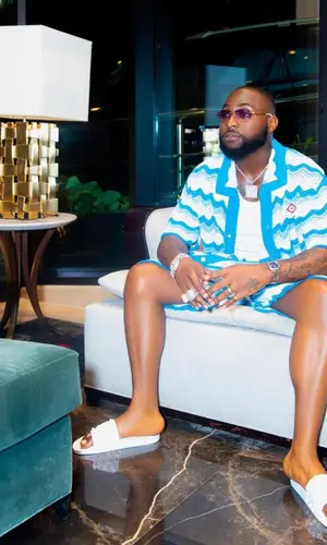 Davido wearing Cartier eyewear