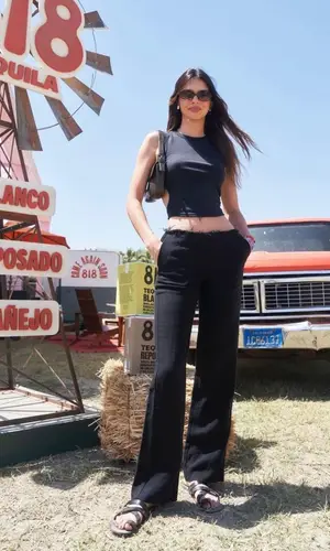 Kendall Jenner’s Outfit in St. Agni Pants & The Row Sandals (2023)